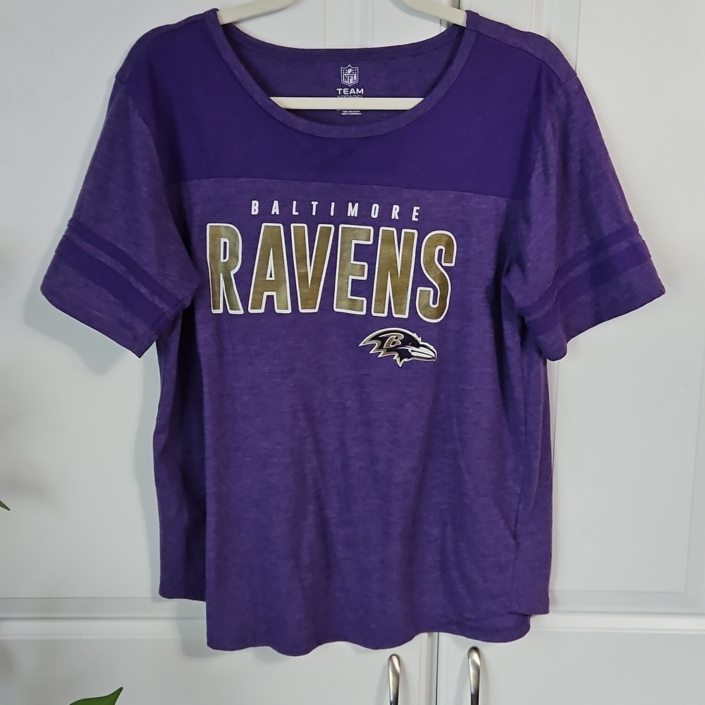 NFL Purple Baltimore Ravens Women's Short Sleeve Tee